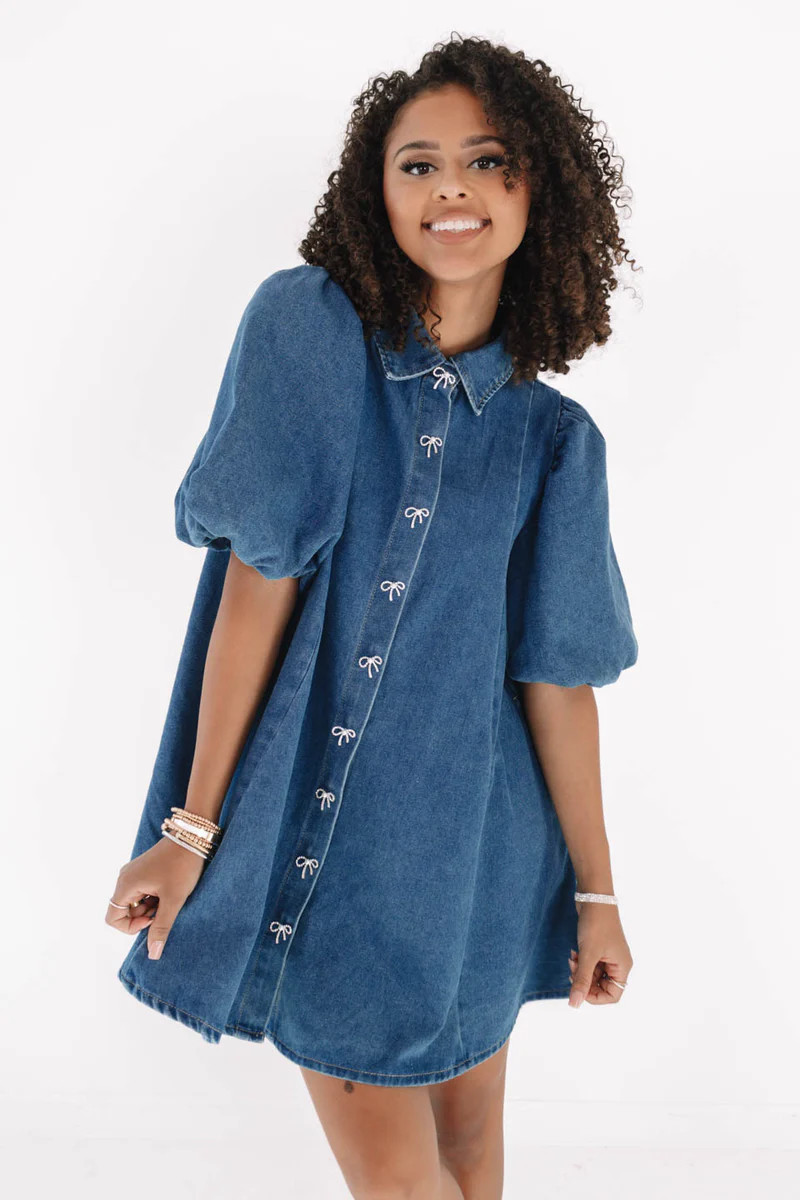 PRE ORDER Disco Cowgirl Dress - Denim | The Impeccable Pig