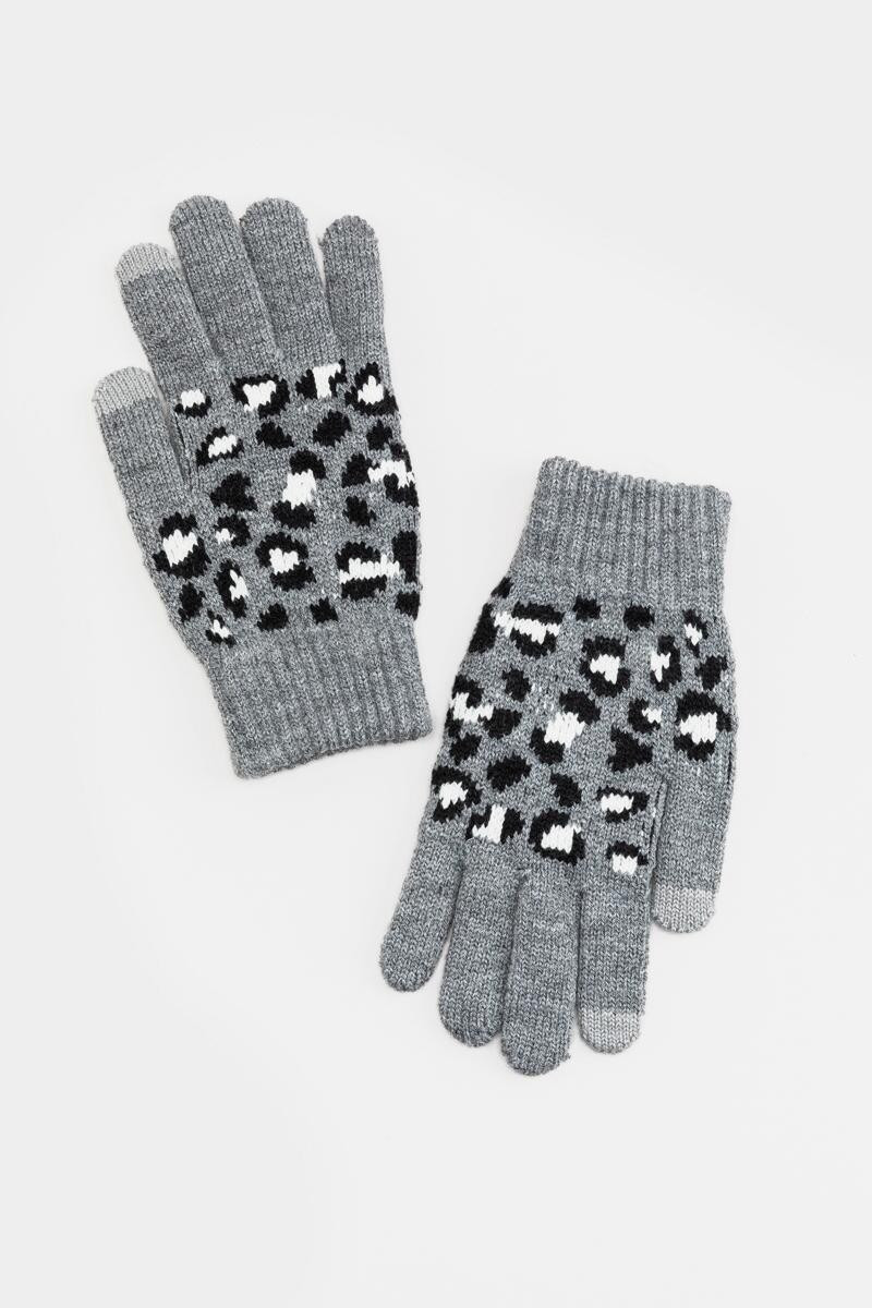 Sinclair Leopard Tech Gloves | Francesca’s Collections