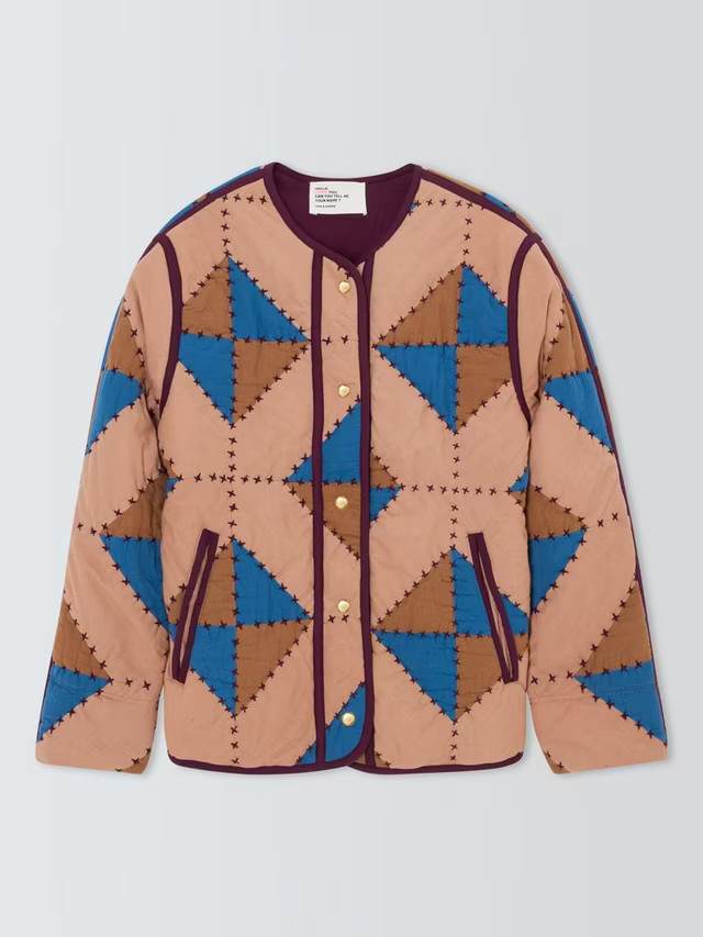 Leon & HarperVulca Patchwork Quilted Organic Cotton Jacket, Multi | John Lewis (UK)
