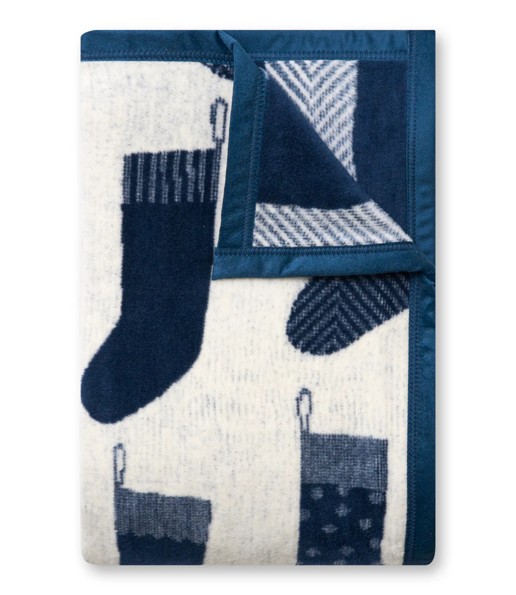 Santa's Stockings Toddler Blanket Midi Throw Blanket | ChappyWrap | ChappyWrap