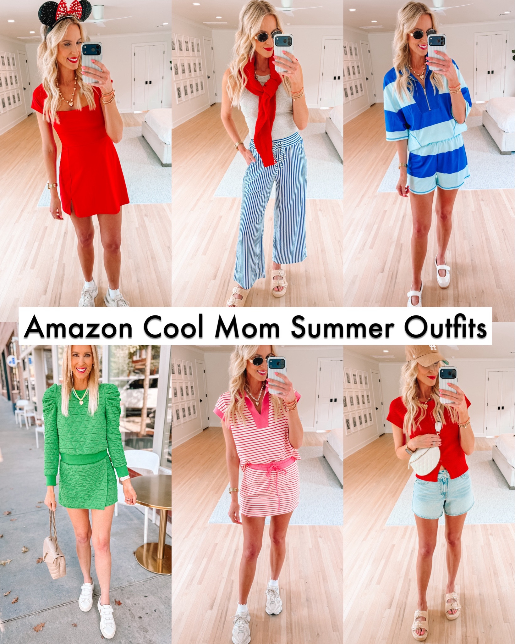 Cool mom summer outfits from Amazon! 

2 piece set / Stripes set / Short sleeve cardigan / Tennis dress / Classic style

#LTKdayinmylife #LTKgrwm #LTKootd