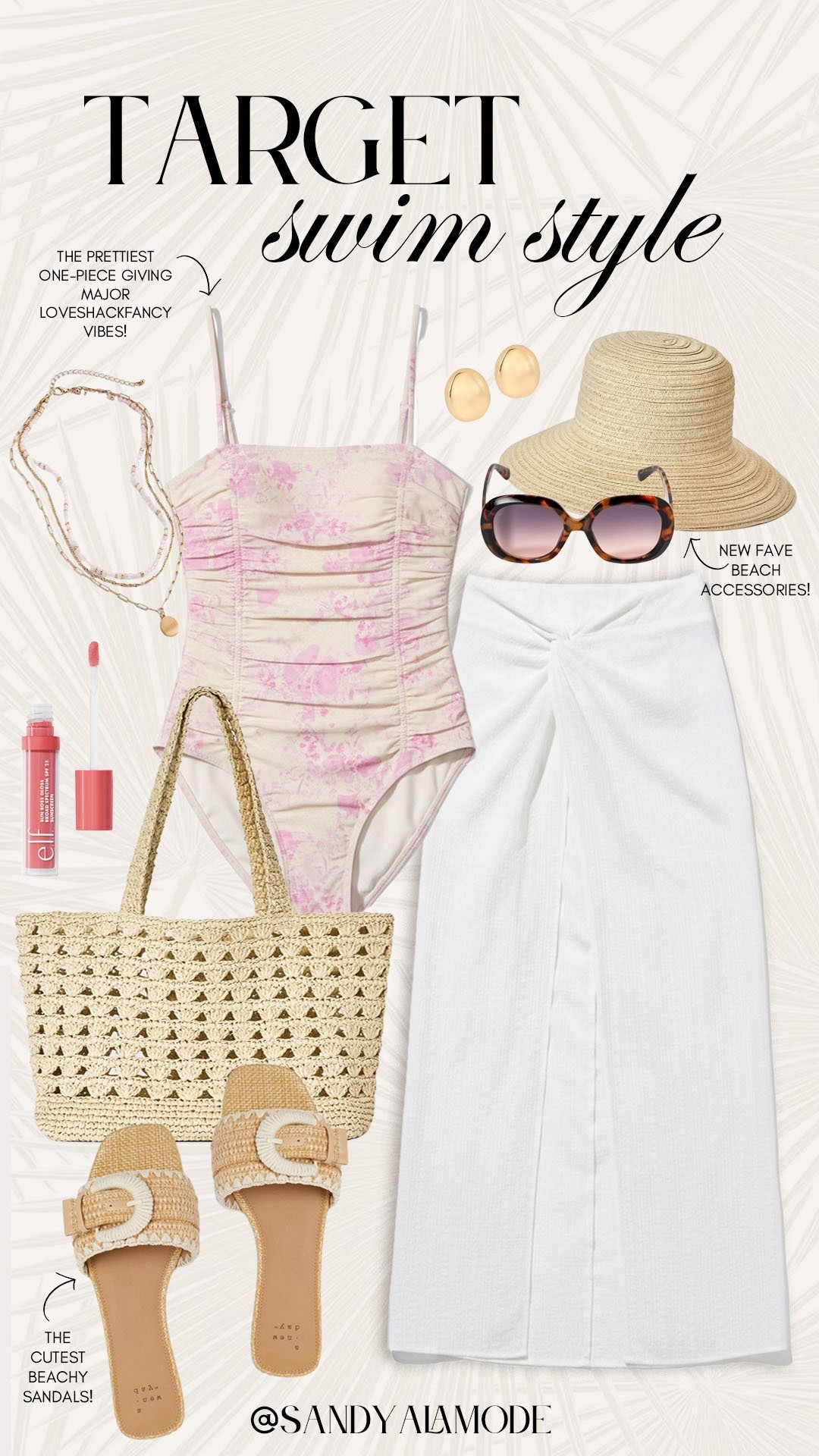 Target swim style. Target resort style. Target fashion. Target new arrivals. Target swim. Target beach outfit. Target loveshackfancy inspired swimsuit. Target pink floral ruched one piece swimsuit. Target beach tote. Target swim coverup skirt  

#LTKootd #LTKSeasonal #LTKSaleAlert