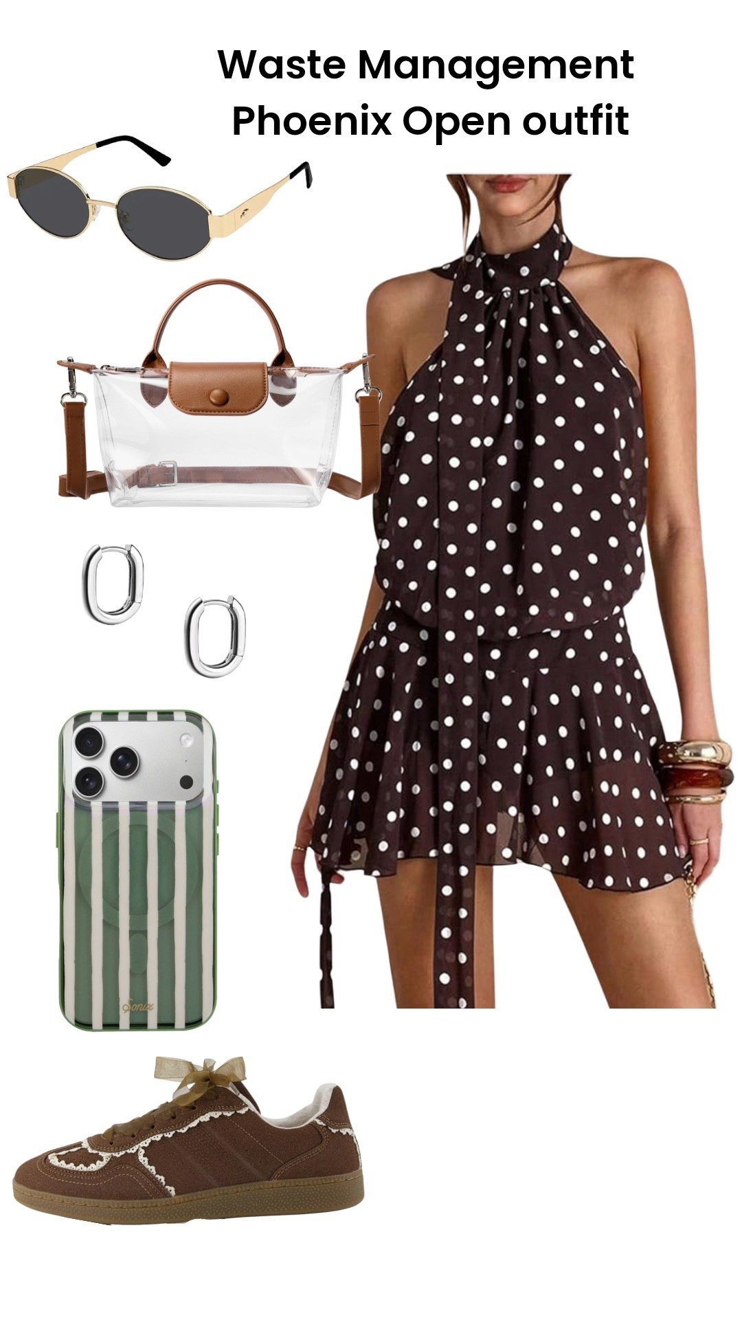 Waste management Phoenix open golf tournament in Scottsdale 
Outfit inspo 