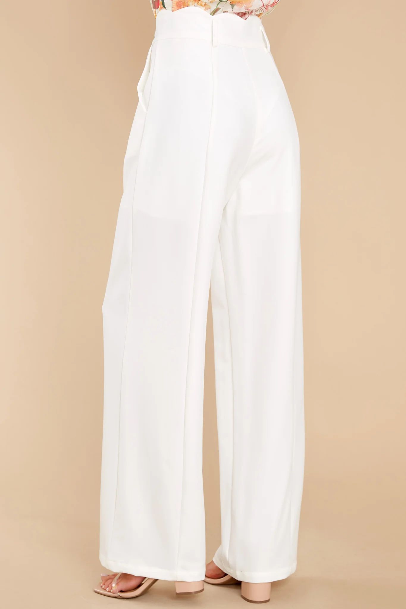 Sophisticated Class Ivory Pants | Red Dress 