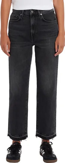 Logan Release Hem High Waist Ankle Stovepipe Jeans | Nordstrom