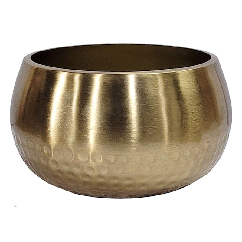Gold Metal Bowl, 9x5 | At Home