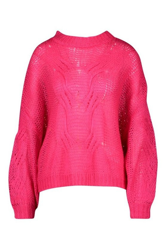 Mohair Look Oversized Jumper | Boohoo.com (US & CA)