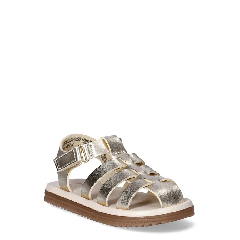 Wonder Nation Baby Girl Fisherman Sandals, Sizes 2-6 | Walmart (US)