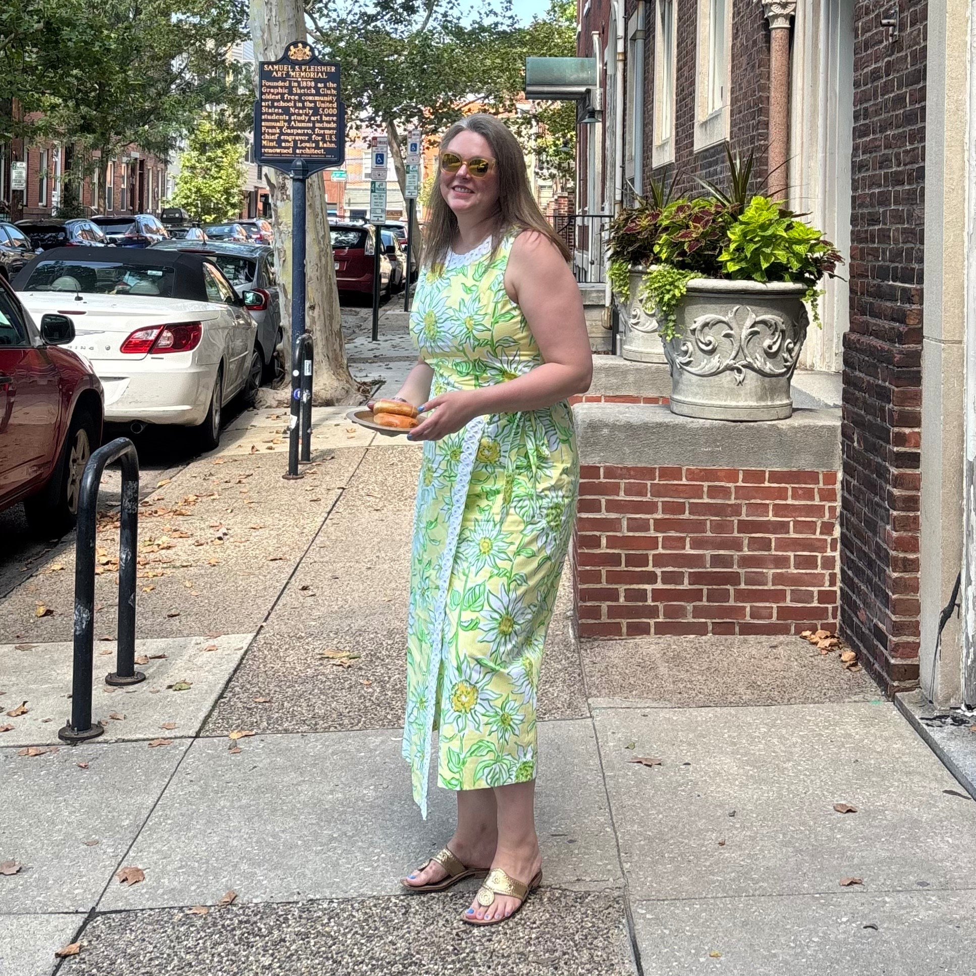 Love this faux wrap dress! 💛💚

#LTKMidsize #LTKOver40 #LTKSeasonal