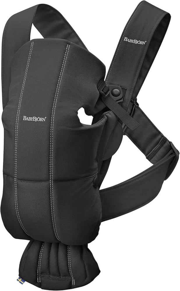 BabyBjörn Baby Carrier Mini, Cotton, Black | Amazon (US)