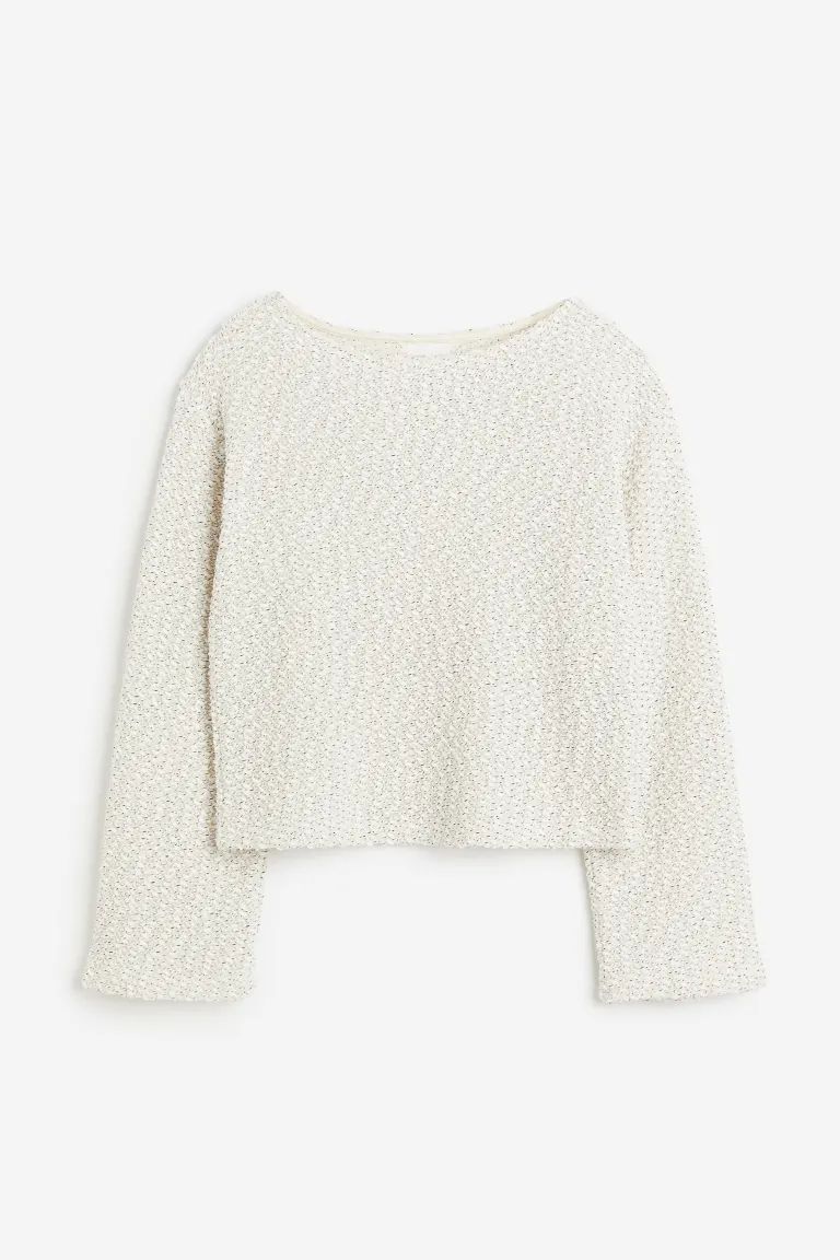 Boxy Sweater - Light beige - Ladies | H&M US | H&M (US)