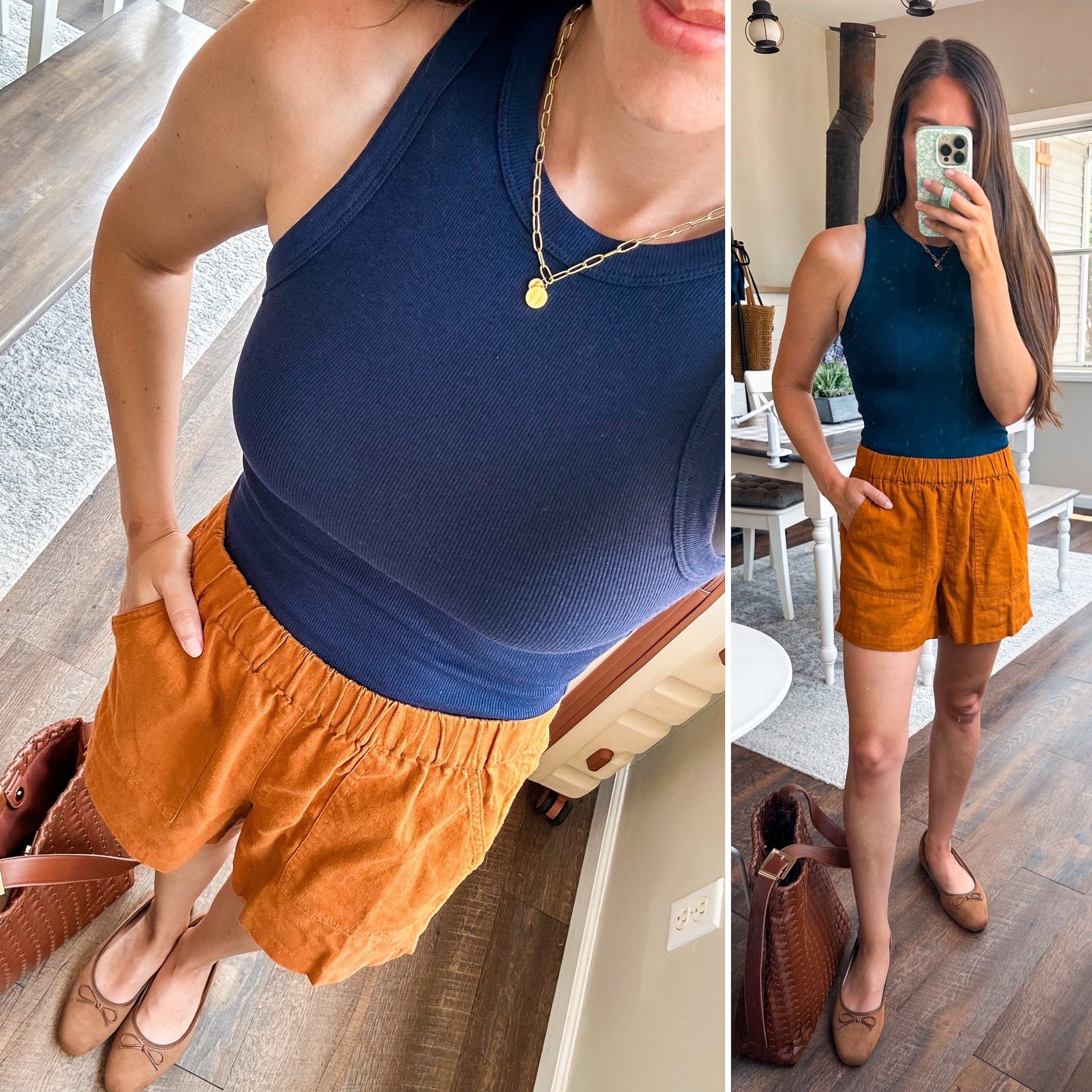 Summer linen shorts outfit! 
Tank small 
Shorts xxs 
Shoes tts 

#LTKStyleTip #LTKFindsUnder100 #LTKFindsUnder50