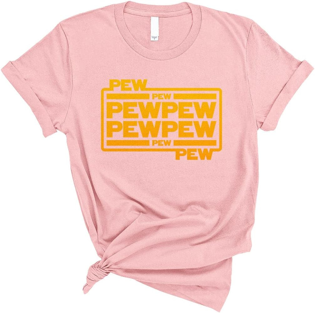 TeesAndTankYou Space Pew Pew Pew Shirt Unisex | Amazon (US)