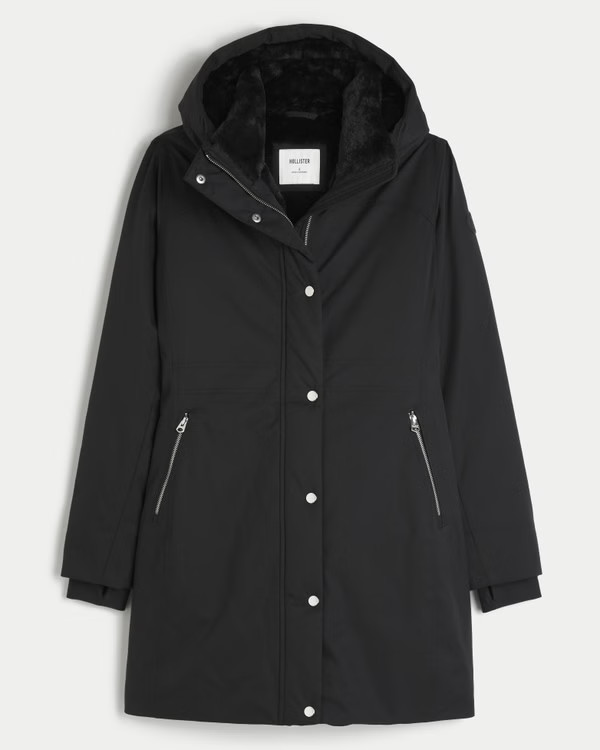 Women's All-Weather Faux Fur-Lined Parka | Women's Jackets & Coats | HollisterCo.com | Hollister (US)