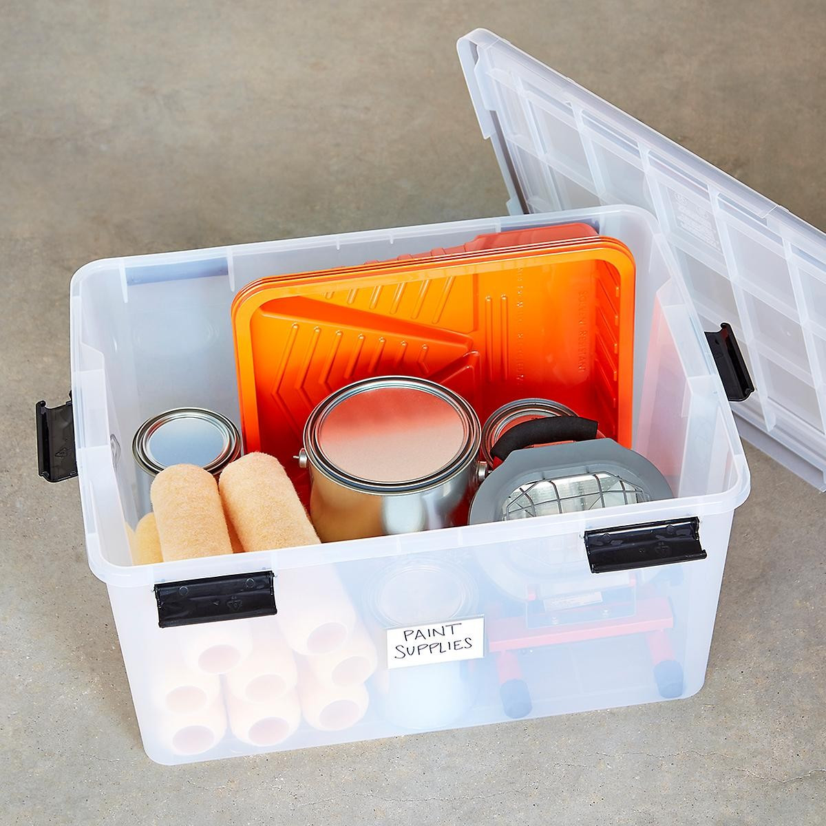 Clear Weathertight Totes | The Container Store