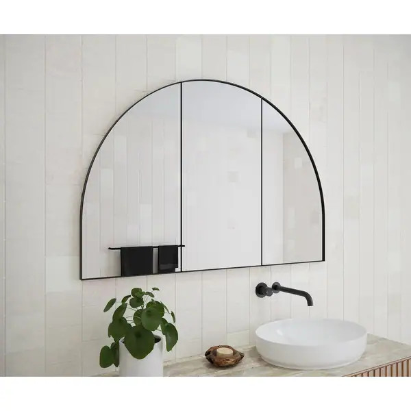 Three Door Steel Frame Arch Shape Medicine Cabinet | Bed Bath & Beyond
