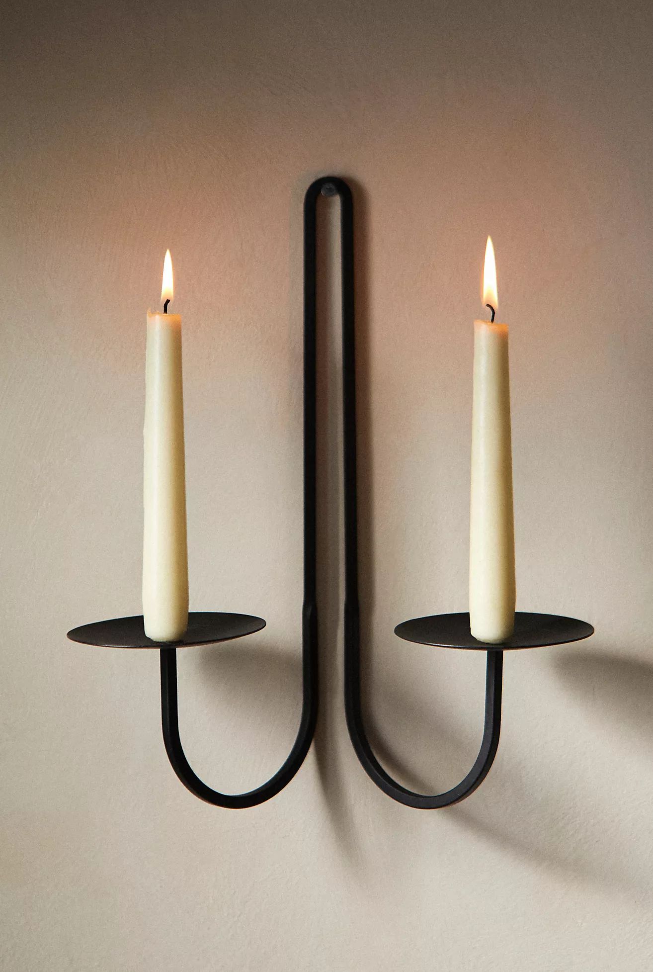 Two-Arm Wall Brass Candelabra | Anthropologie (US)