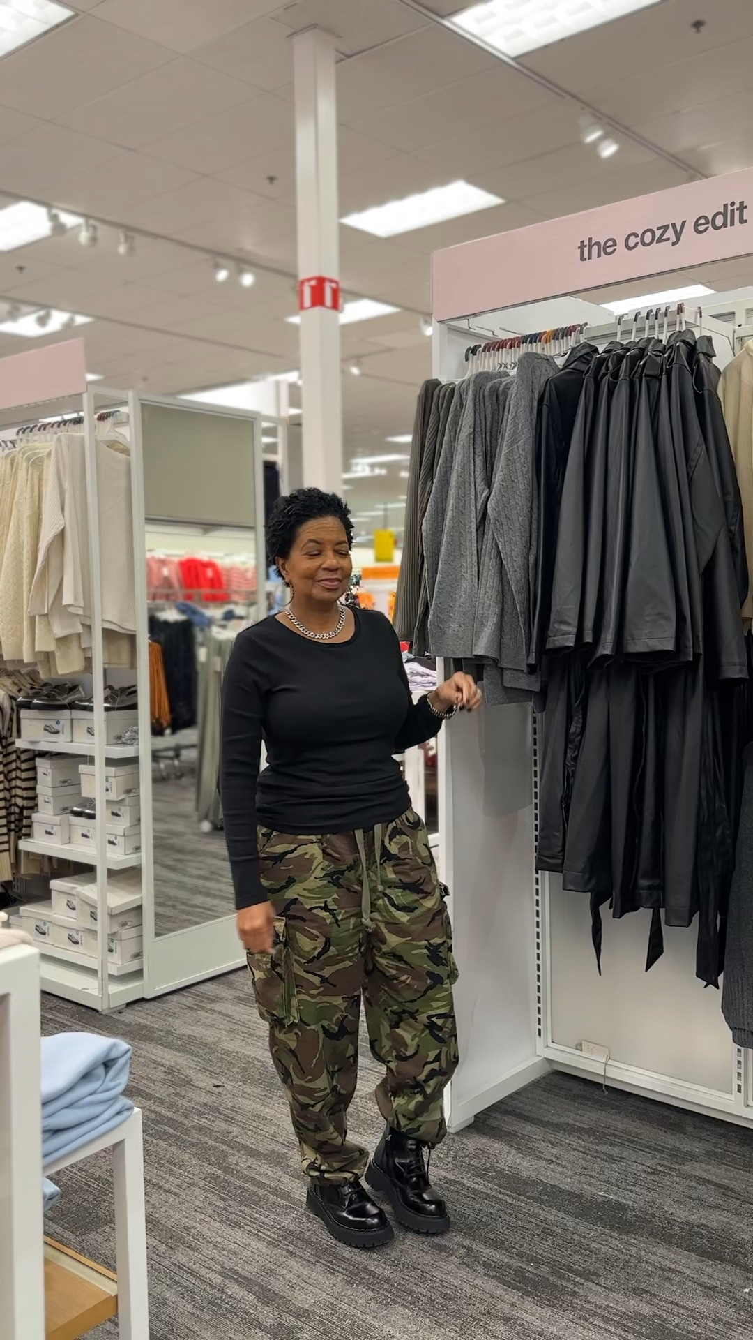 This long faux leather trench is a must have this season  