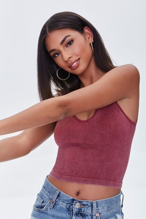 Ribbed Mineral Wash Tank Top | Forever 21 (US)