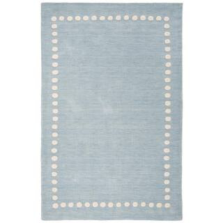 SAFAVIEH Kids Blue/Ivory 6 ft. x 9 ft. Polka Dot Area Rug SFK802M-6 - The Home Depot | The Home Depot