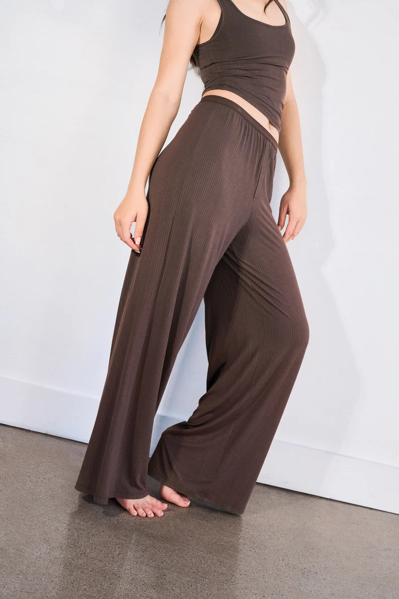 Vitality Float Rib Boxer Pant - Cocoa | Vitality