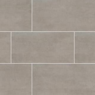 MSI Gridscale Gris 12 in. x 24 in. Matte Ceramic Floor and Wall Tile (16 sq. ft./Case) NGRIDGRI12... | The Home Depot