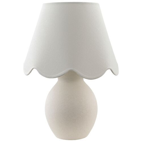 Karla Scallop Shade Table Lamp - White | Desk Lamp, Bedside Lamp | One Kings Lane