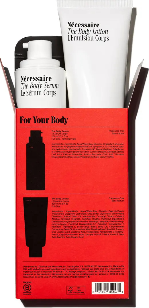 Nécessaire The Body Treatment Set $73 Value | Nordstrom | Nordstrom