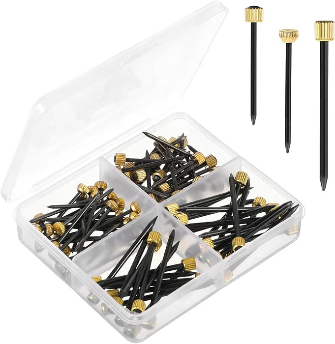 90Pcs Picture Hanging Nails, 3 Sizes Nails for Hanging Pictures, Picture Hanging Kit Wall Decorat... | Amazon (US)