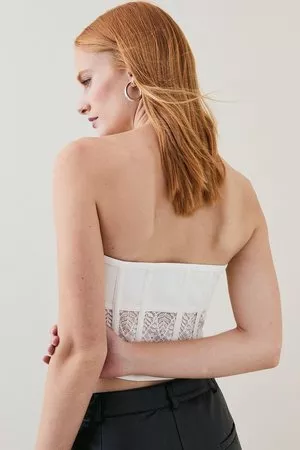 Petite Bandeau Bandage Corset Top curated on LTK