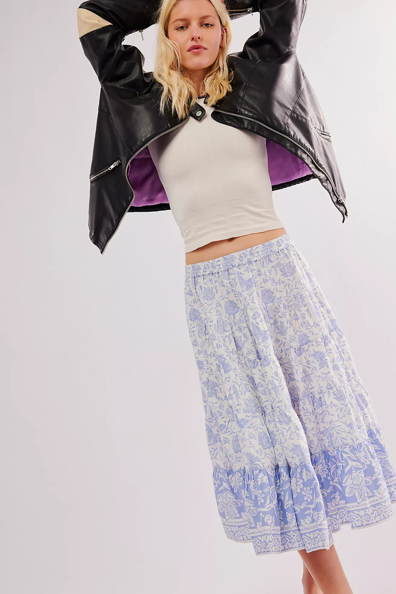 In Full Swing Printed Midi Skirt | Free People (Global - UK&FR Excluded)