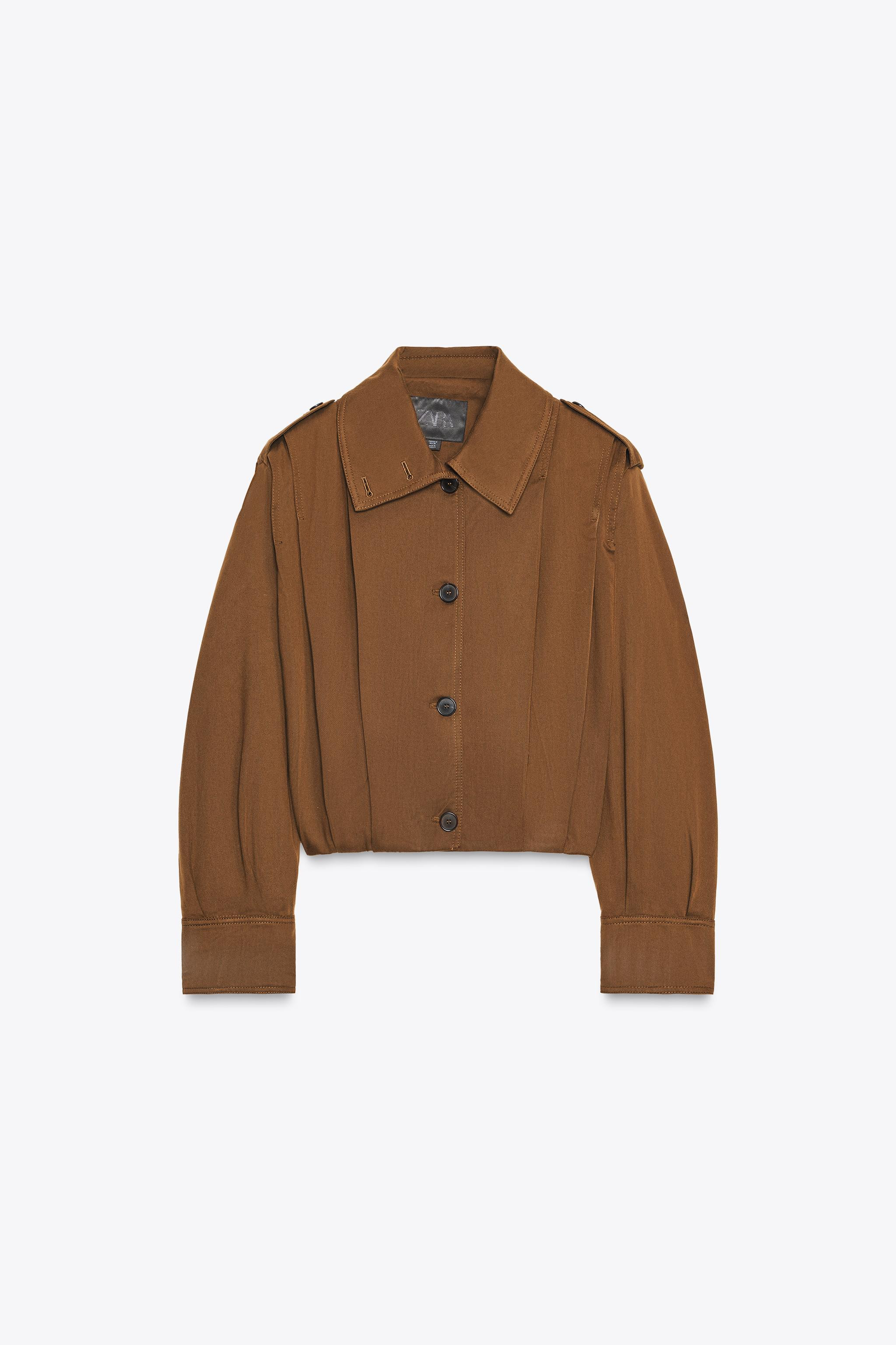 PLEATED JACKET WITH TABS ZW COLLECTION | Zara US