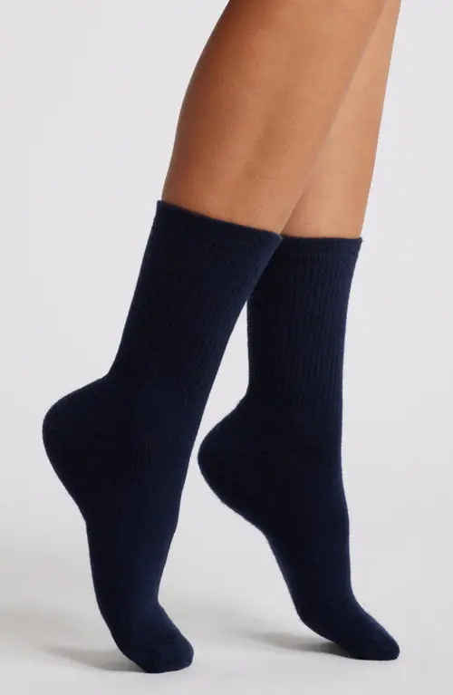 American Trench Supermerino Wool Blend Crew Socks in Navy at Nordstrom | Nordstrom