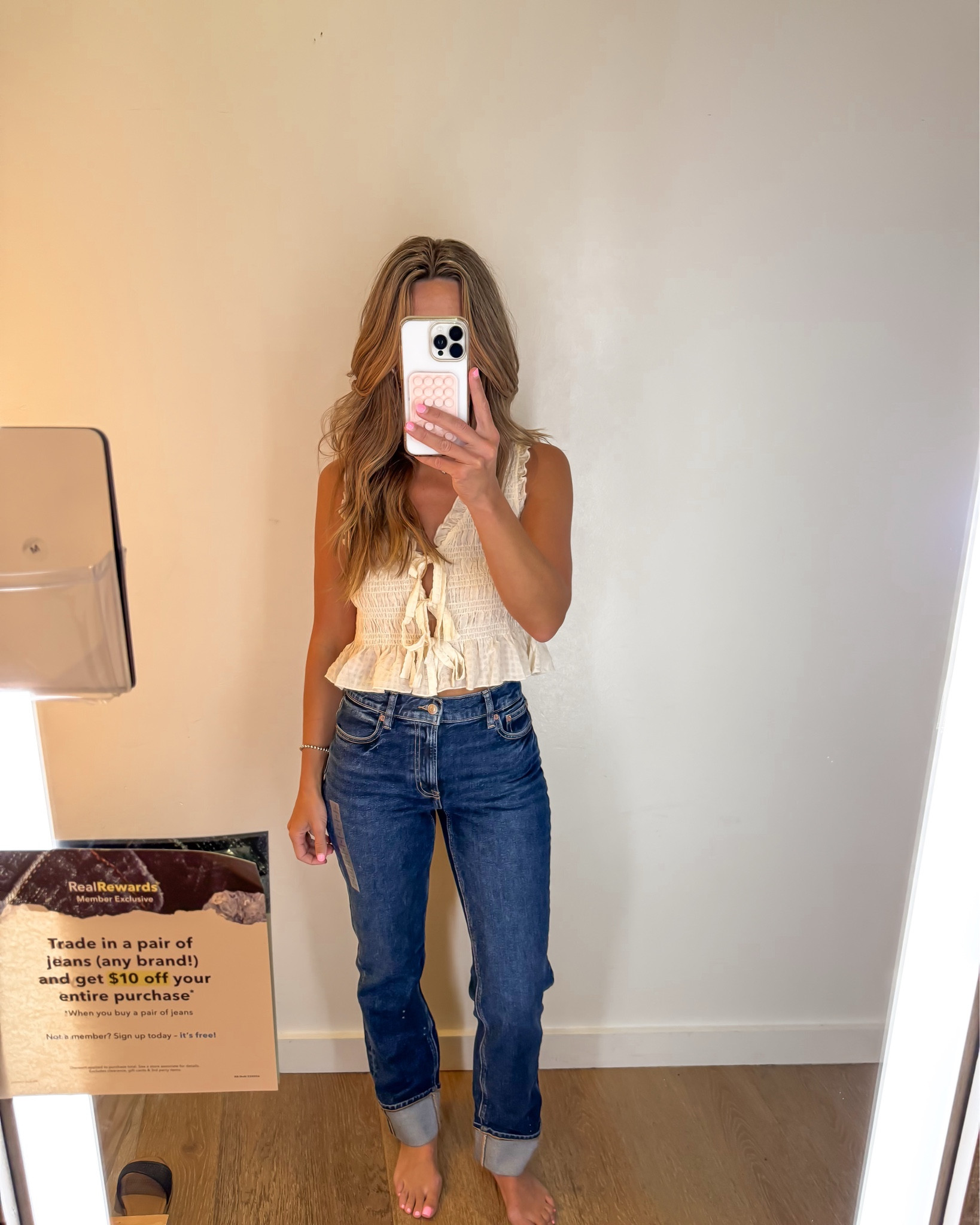 AMERICAN EAGLE TRY ON HAUL
TUE FRONT TANK TTS SMALL
STRAIGHT JEANS SIZE 2/26 (true size in AE)
LABOR DAY SALE 30-70% OFF EVERYTHING INCLUDING JEANS - jeans, fall fashion, fall outfit 

#LTKOver40 #LTKSeasonal #LTKSaleAlert