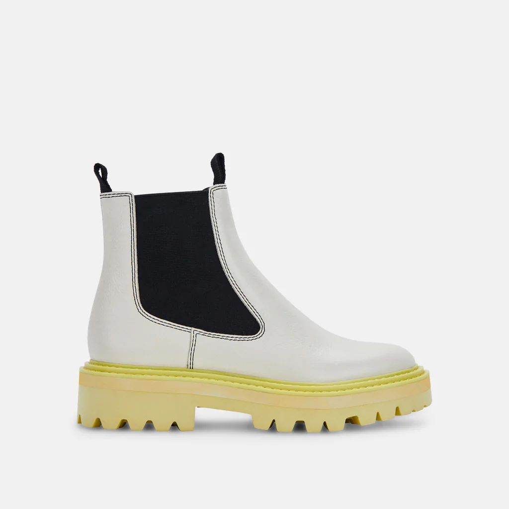 MOANA H2O BOOTS WHITE GREEN LEATHER | DolceVita.com