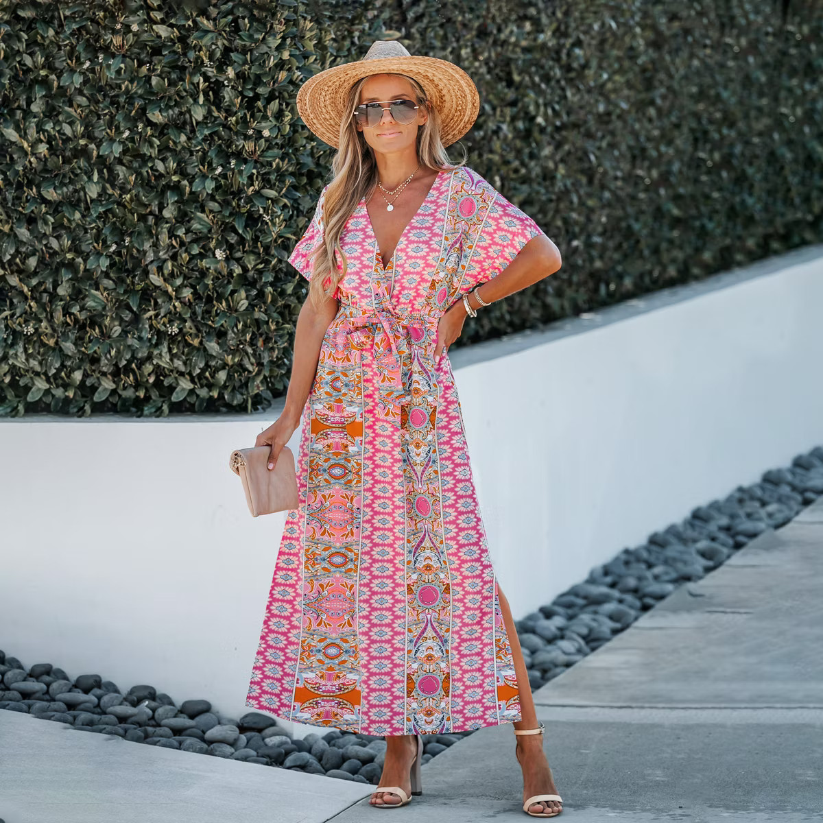 Women's Vibrant Boho Maxi Dress with Alluring Print - Cupshe | Target