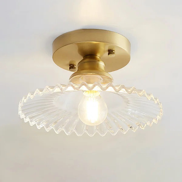 Gailon Glass Flush Mount | Wayfair North America