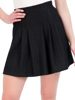 Inverted Pleat Tweed Flared Mini Skirt | Saks Fifth Avenue OFF 5TH