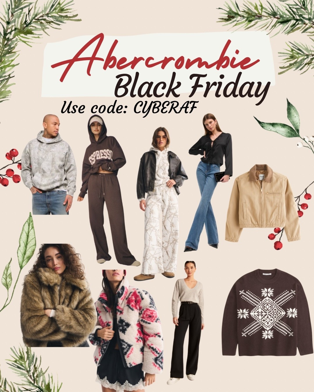Abercrombie is starting their Black Friday sale. Code: CYBERAF

#LTKSaleAlert #LTKHoliday #LTKCyberWeek