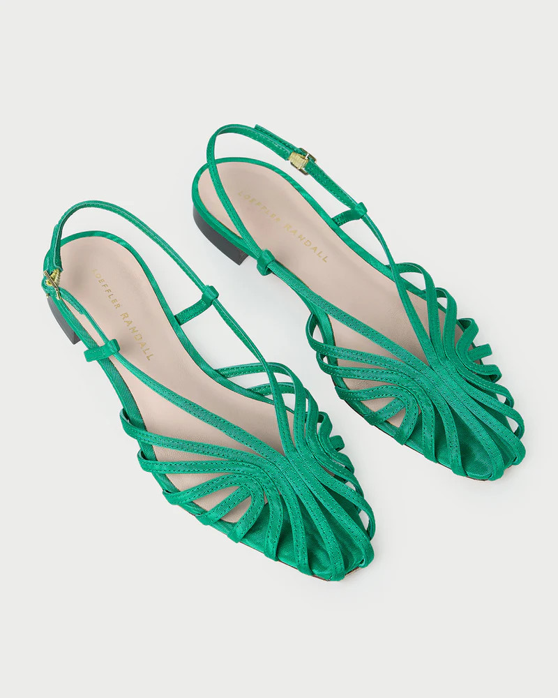 Devon Green Moiré Slingback Sandal | Loeffler Randall