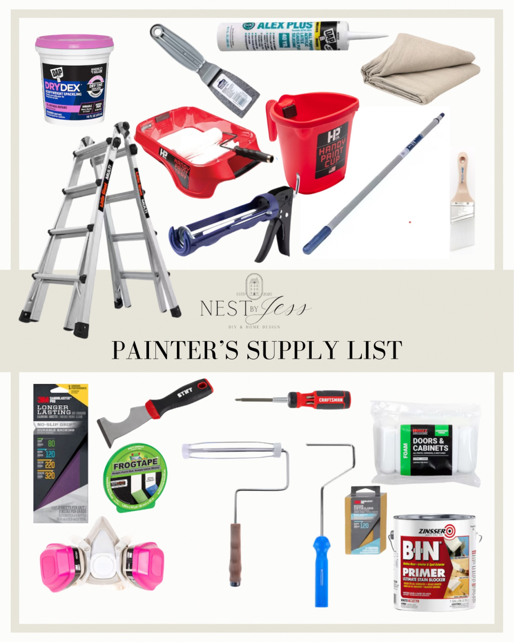 PAINTING SUPPLY LIST

✨ This list goes hand in hand with my Painter’s Guide, which will be released the second week of November. Stay tuned for updates! ✨

A professional looking paint finish is easy to achieve at home, as long as you have the proper tools! But with tons of supplies on the market, how do you know what is going to work best for you? 

Never fear: I’ve rounded up everything you’ll need to tackle your paint job from start to finish! I’ve tried oodles of painting products, and these ones have stood the test of time! 



#LTKHome