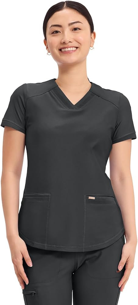 Cherokee Form Scrub Tops for Women, Stretchy V-Neck Knit Scrub Top - CK840 | Amazon (US)