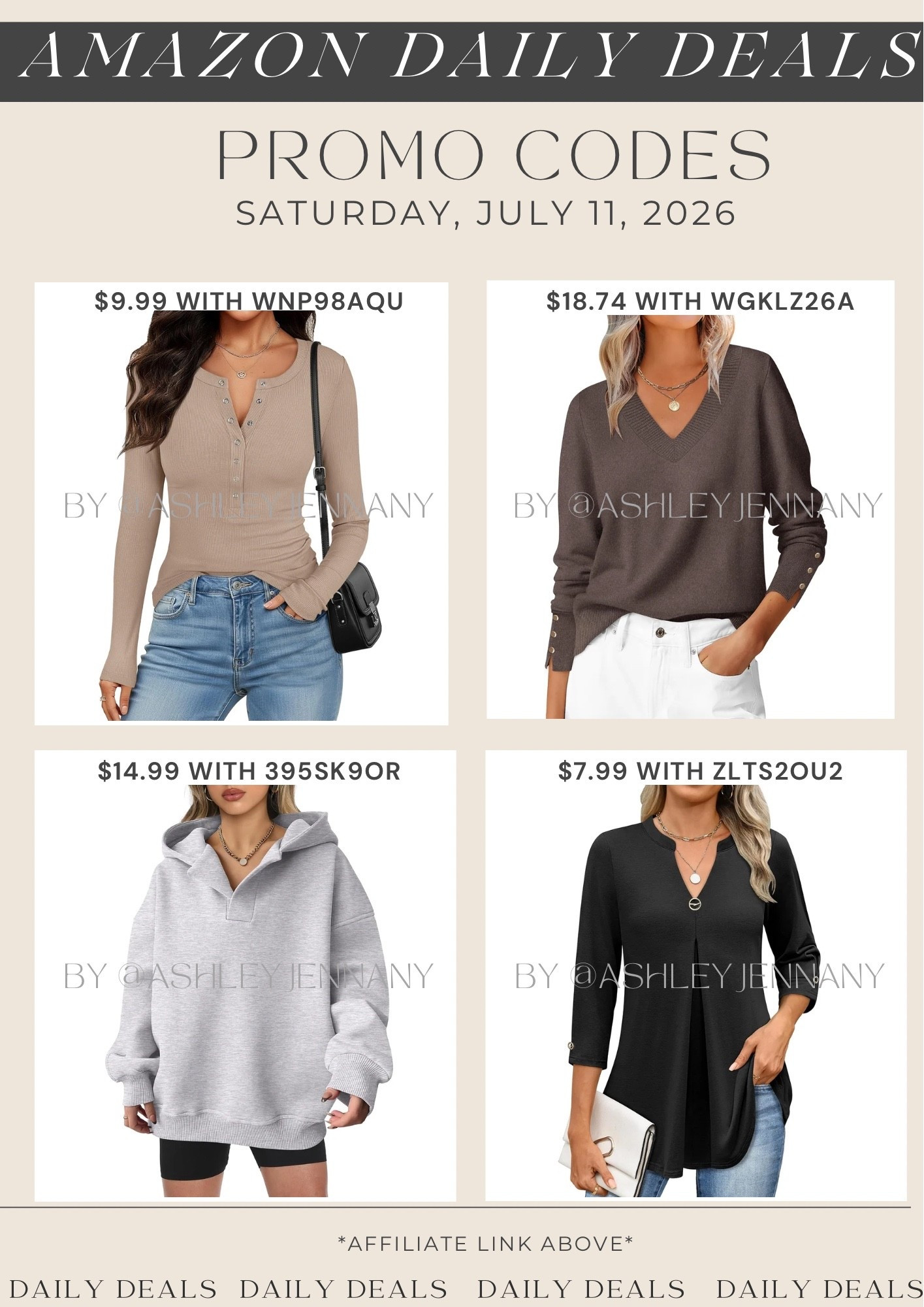 Amazon deals

#LTKSaleAlert #LTKMidsize #LTKootd