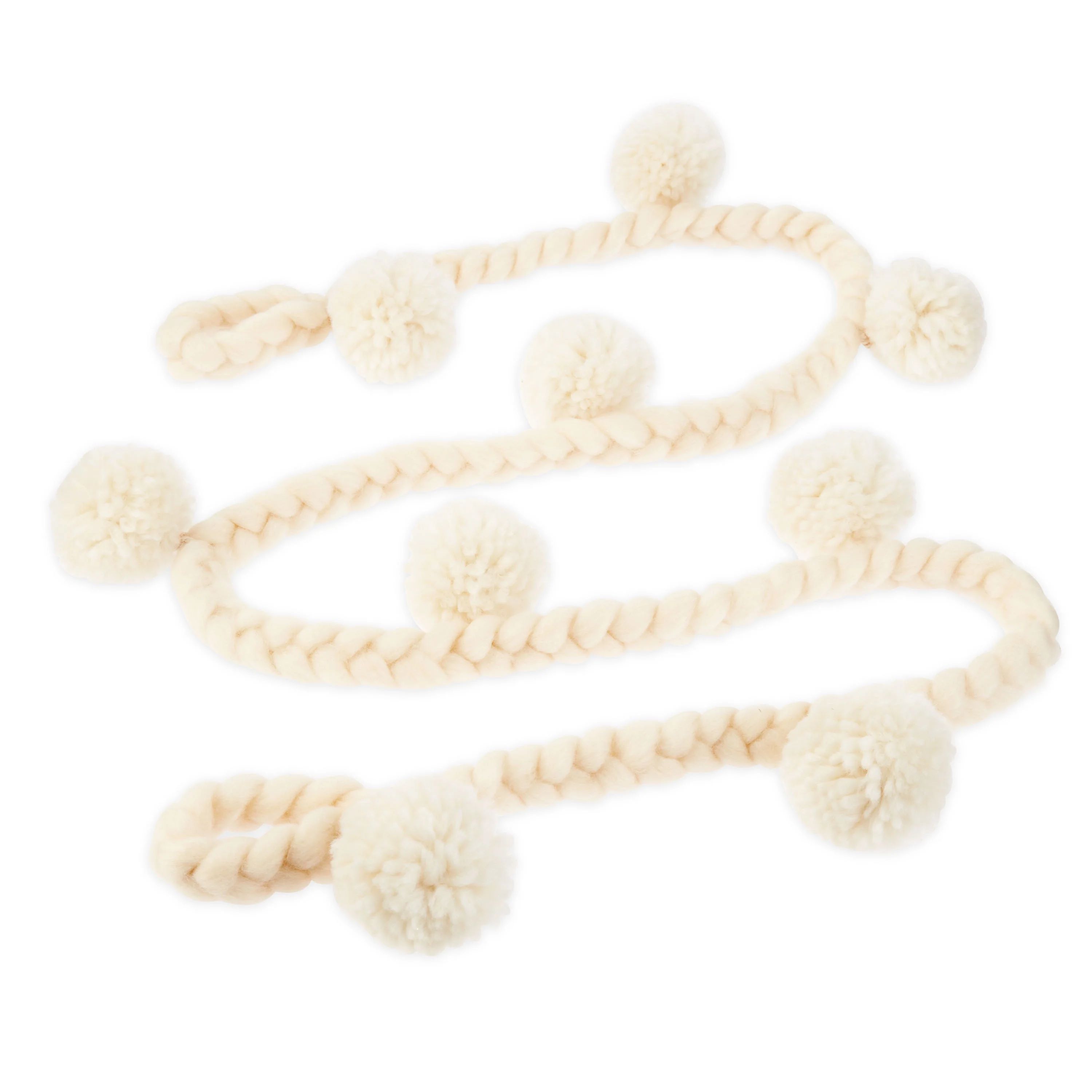 Holiday Time Dc 2pk 6ft Ntrl Pom Pom | Walmart (US)