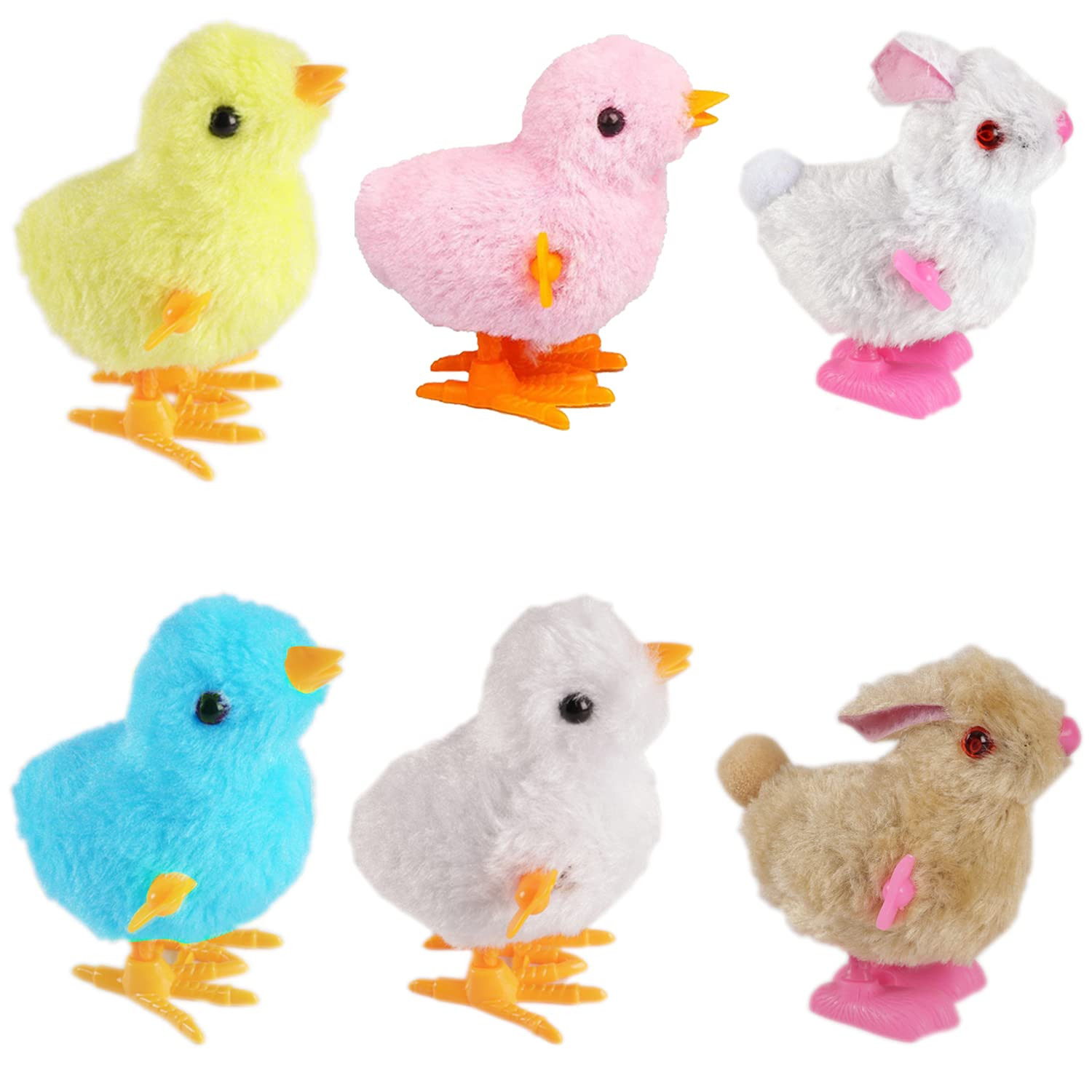 Bunny and Jumping Chick Wind Up Toys Novelty Chicken Hopping Windup Toy for Kids Toddlers Adult E... | Amazon (US)