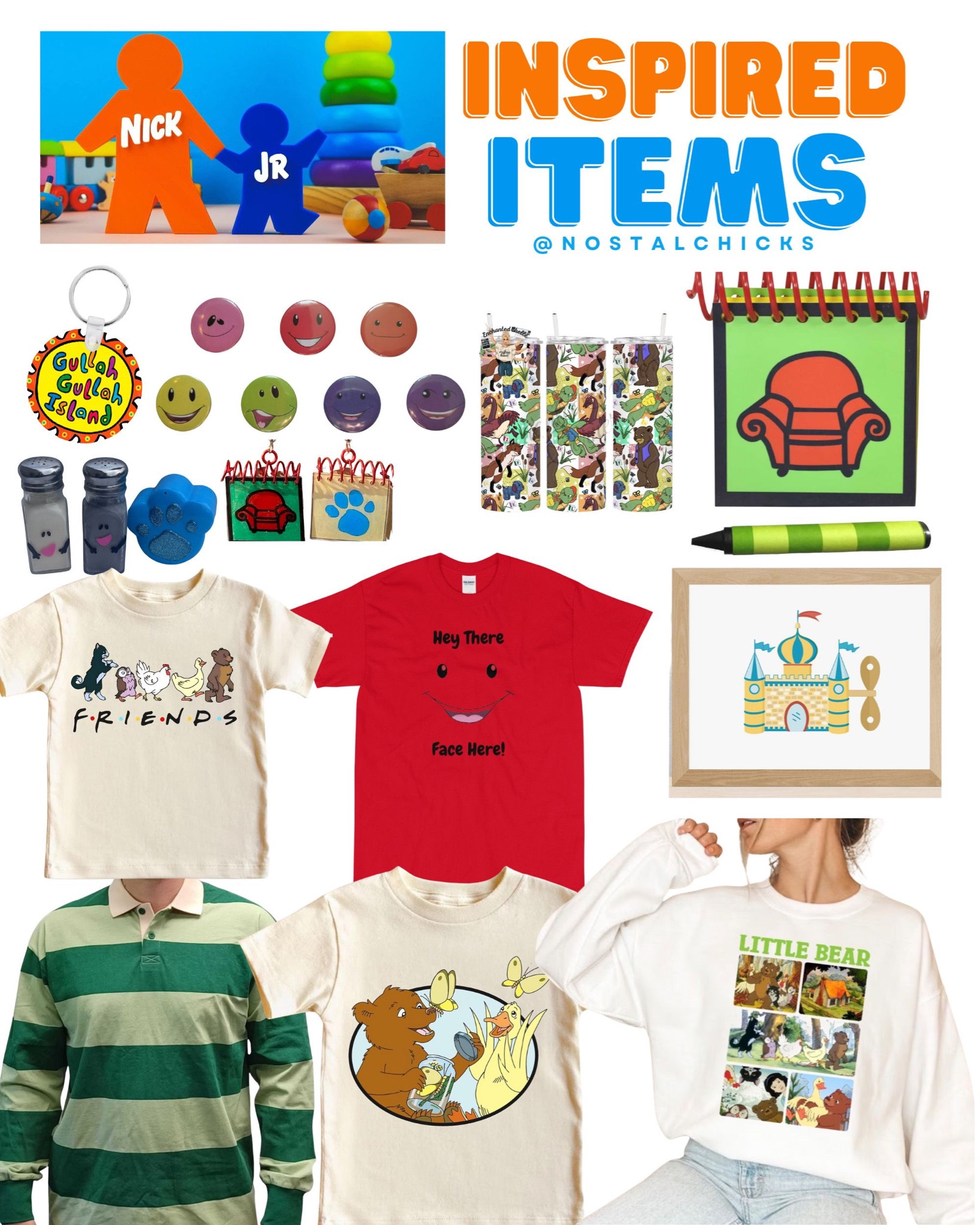 Nick Jr Inspired pieces 🧡
#nick #nickjr #nickelodeon #90s #90skids #90sfun 