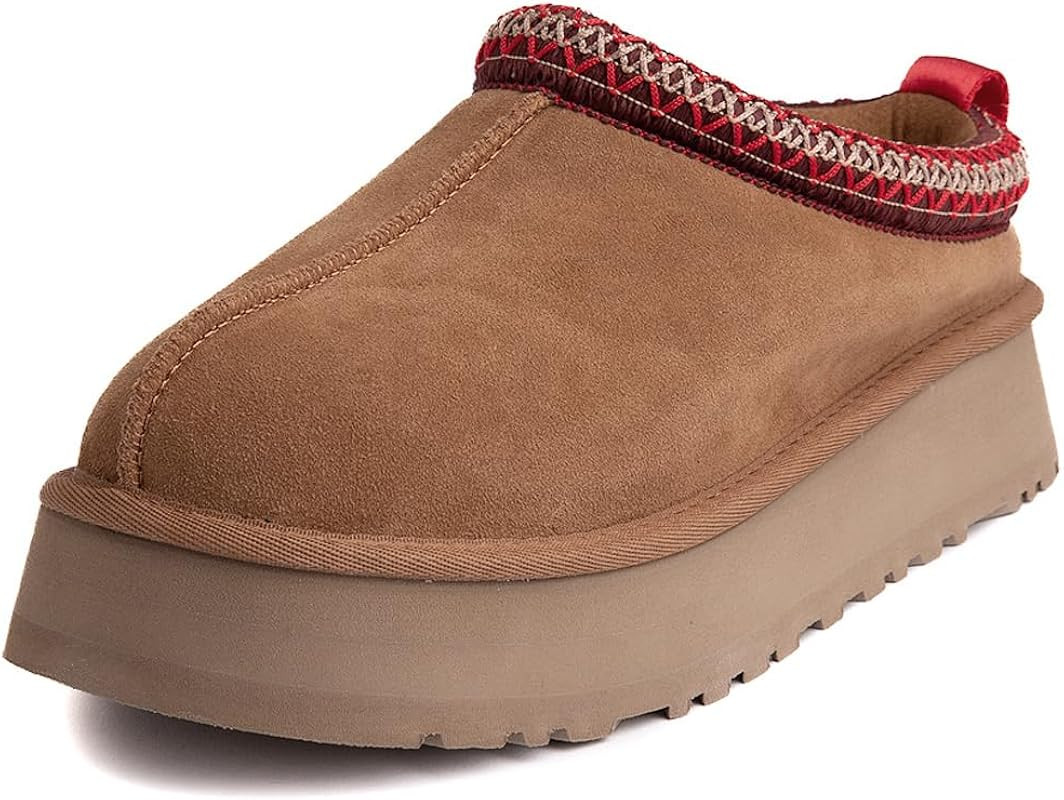 LANSGELING Platform Slippers Mini Boots for Women Fleece Lined Boots Platform Boots Anti-Slip Snow P | Amazon (US)