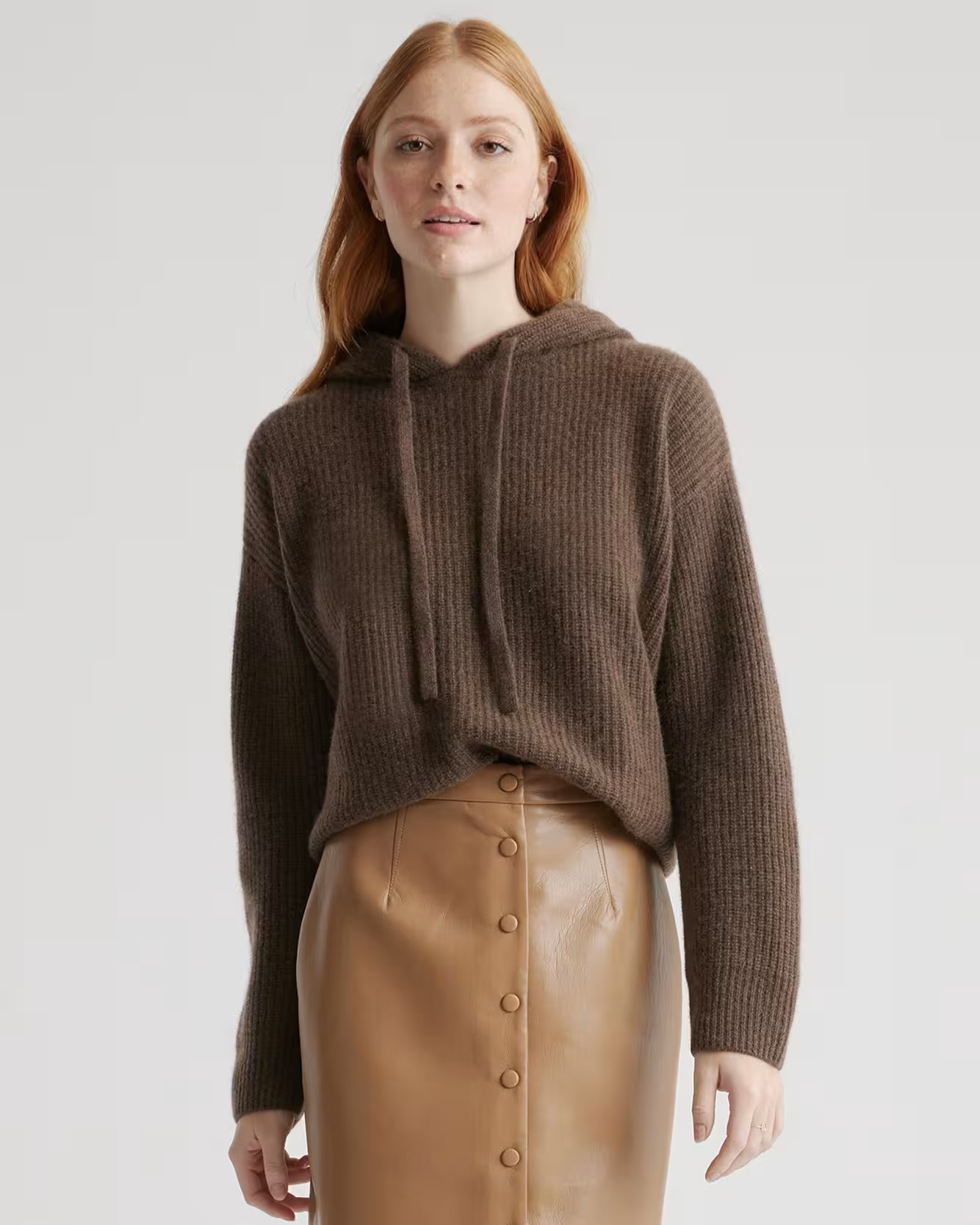 Mongolian Cashmere Fisherman Pullover Hoodie | Quince