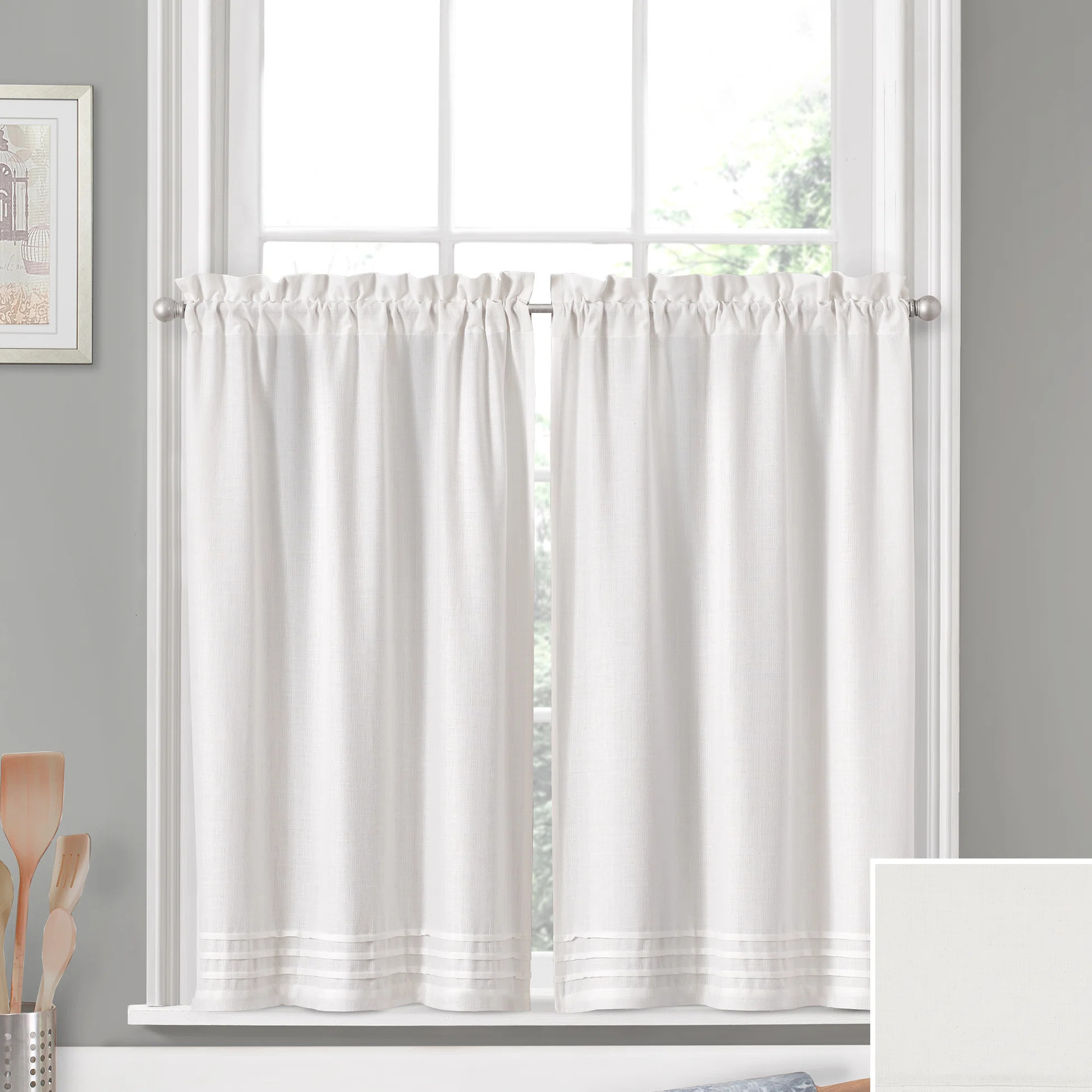 Rosecliff Heights Rufina Window Pleated 26" Cafe Curtain "& Reviews" | Wayfair | Wayfair North America