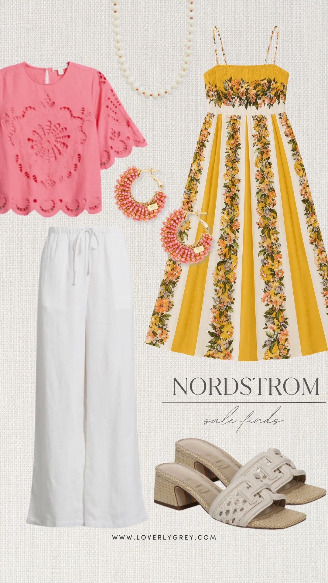 Nordstrom is having a sale that includes so many pieces that are perfect for summer! I especially love the beaded necklace and yellow dress! Perfect for dinner dates or packing on your next vacation!

#LTKdayinmylife #LTKootd #LTKgrwm